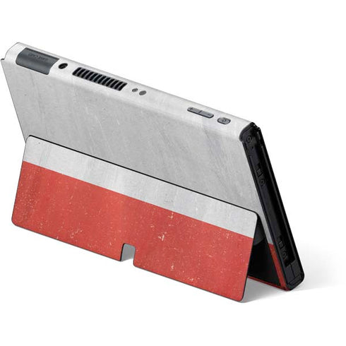 Italy Flag Distressed Nintendo Switch OLED (2021) Skin